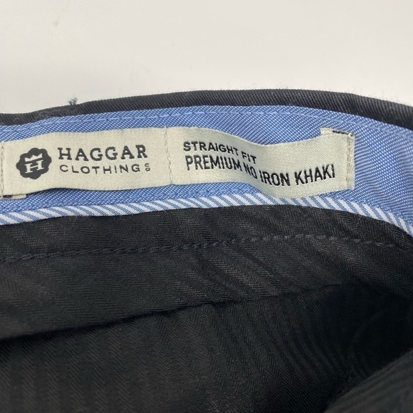 NEW - Men’s Premium No Iron Black Khaki Pants Size 42W x30L - Picture 4 of 7